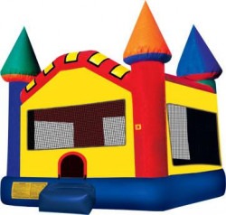 Multi Color Bounce Castle 15'X15' - Dry Only