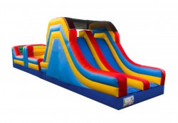 40 obstacle course nowm 1 1720721240 40' Obstacle Course with 9ft Slide - Dry Only